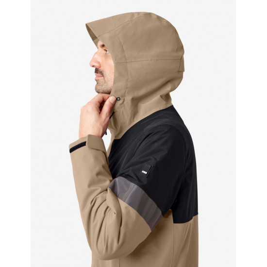 Luca, hardshell jas, waterdicht, beige-zwart Luca, hardshell jas, waterdicht, beige-zwart