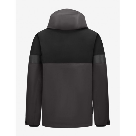 Luca, hardshell jas, waterdicht antraciet-zwart Luca, hardshell jas, waterdicht antraciet-zwart