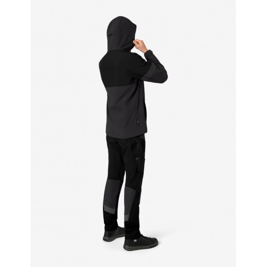 Luca, hardshell jas, waterdicht antraciet-zwart Luca, hardshell jas, waterdicht antraciet-zwart