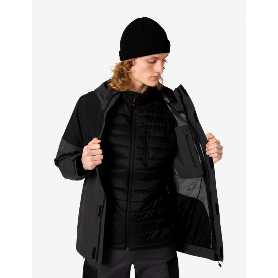 Luca, hardshell jas, waterdicht antraciet-zwart Luca, hardshell jas, waterdicht antraciet-zwart
