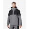 Luca, hardshell jas, waterdicht, grijs-zwart