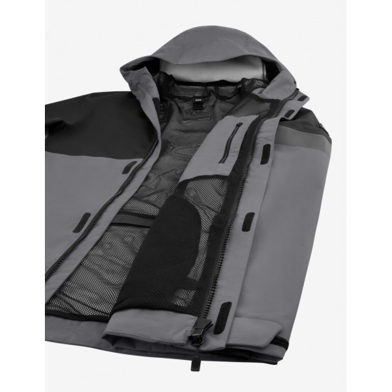 Luca, hardshell jas, waterdicht, grijs-zwart Luca, hardshell jas, waterdicht, grijs-zwart