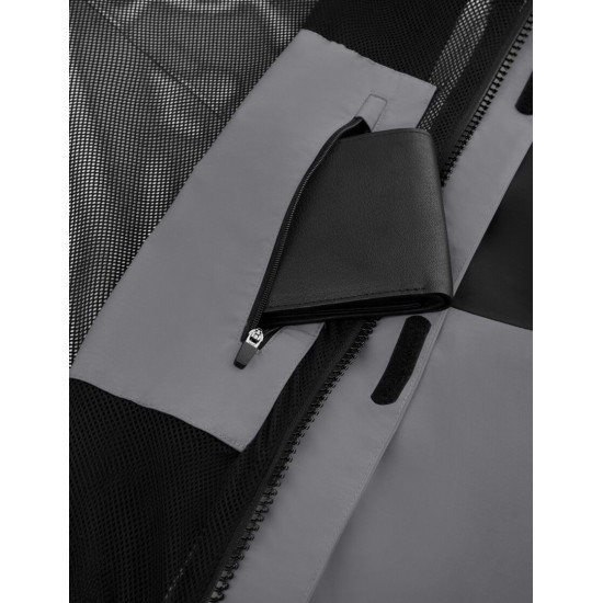 Luca, hardshell jas, waterdicht, grijs-zwart Luca, hardshell jas, waterdicht, grijs-zwart