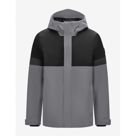 Luca, hardshell jas, waterdicht, grijs-zwart Luca, hardshell jas, waterdicht, grijs-zwart