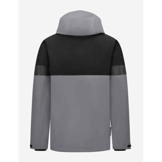 Luca, hardshell jas, waterdicht, grijs-zwart Luca, hardshell jas, waterdicht, grijs-zwart