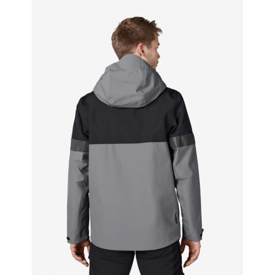 Luca, hardshell jas, waterdicht, grijs-zwart Luca, hardshell jas, waterdicht, grijs-zwart