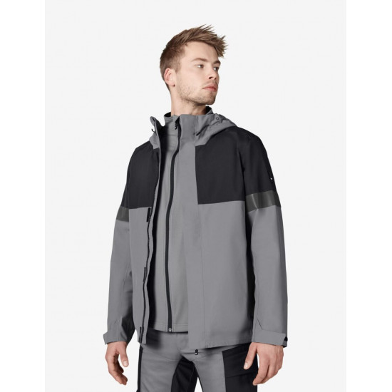 Luca, hardshell jas, waterdicht, grijs-zwart Luca, hardshell jas, waterdicht, grijs-zwart