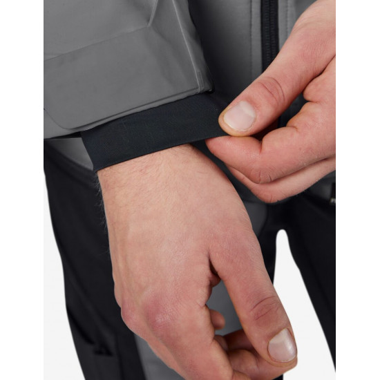 Luca, hardshell jas, waterdicht, grijs-zwart Luca, hardshell jas, waterdicht, grijs-zwart