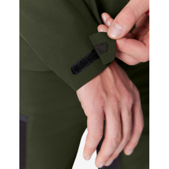 Luca, hardshell jas, waterdicht, olijf-zwart