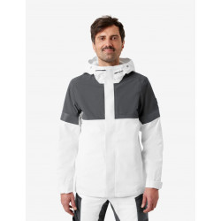 Luca, hardshell jas, waterdicht, wit-antraciet Luca, hardshell jas, waterdicht, wit-antraciet
