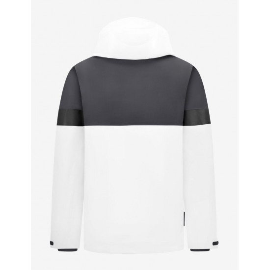Luca, hardshell jas, waterdicht, wit-antraciet Luca, hardshell jas, waterdicht, wit-antraciet