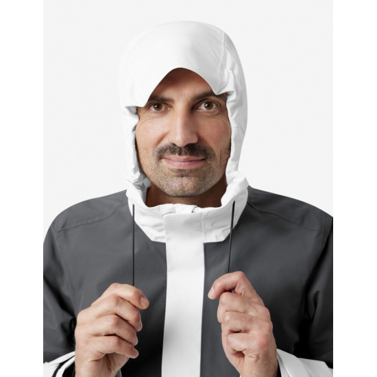 Luca, hardshell jas, waterdicht, wit-antraciet Luca, hardshell jas, waterdicht, wit-antraciet