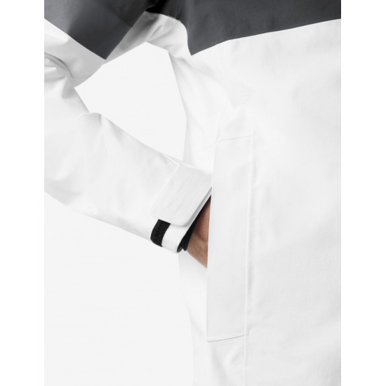 Luca, hardshell jas, waterdicht, wit-antraciet Luca, hardshell jas, waterdicht, wit-antraciet