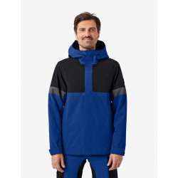 Luca, hardshell jas, waterdicht, korenblauw-zwart Luca, hardshell jas, waterdicht, korenblauw-zwart