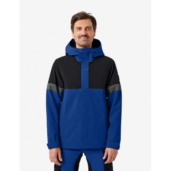 Luca, hardshell jas, waterdicht, korenblauw-zwart Luca, hardshell jas, waterdicht, korenblauw-zwart