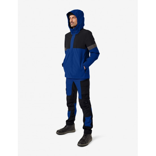Luca, hardshell jas, waterdicht, korenblauw-zwart Luca, hardshell jas, waterdicht, korenblauw-zwart