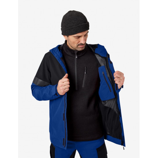 Luca, hardshell jas, waterdicht, korenblauw-zwart Luca, hardshell jas, waterdicht, korenblauw-zwart