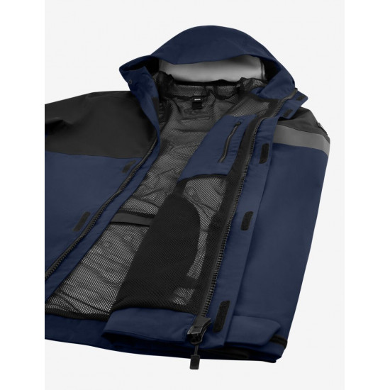 Luca, hardshell jas, waterdicht, marine-zwart Luca, hardshell jas, waterdicht, marine-zwart