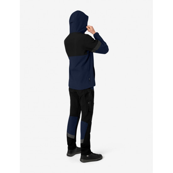 Luca, hardshell jas, waterdicht, marine-zwart Luca, hardshell jas, waterdicht, marine-zwart
