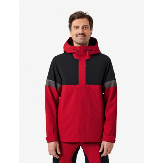 Luca, hardshell jas, waterdicht, rood-zwart Luca, hardshell jas, waterdicht, rood-zwart