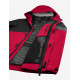Luca, hardshell jas, waterdicht, rood-zwart Luca, hardshell jas, waterdicht, rood-zwart