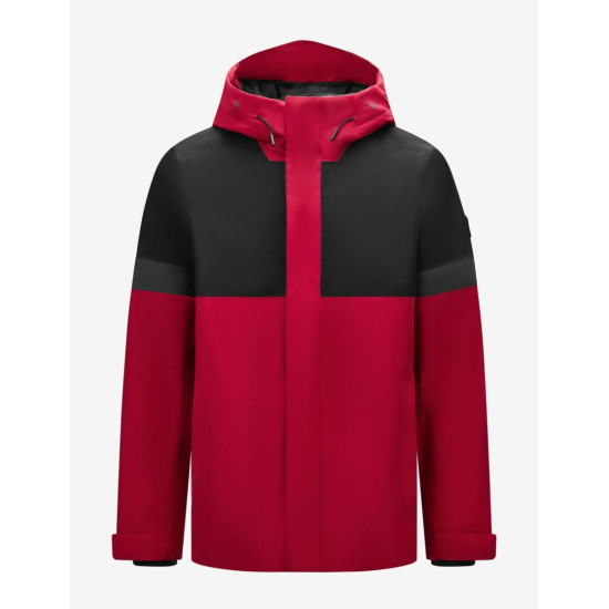 Luca, hardshell jas, waterdicht, rood-zwart Luca, hardshell jas, waterdicht, rood-zwart