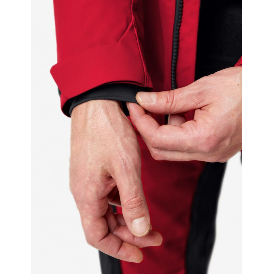 Luca, hardshell jas, waterdicht, rood-zwart Luca, hardshell jas, waterdicht, rood-zwart
