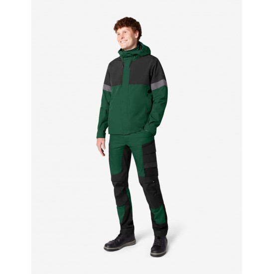 Luca, hardshell jas, waterdicht, groen-zwart Luca, hardshell jas, waterdicht, groen-zwart