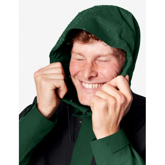 Luca, hardshell jas, waterdicht, groen-zwart Luca, hardshell jas, waterdicht, groen-zwart