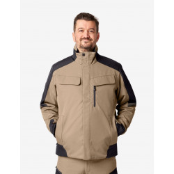 Lars, werkjas, winter, beige-zwart Lars, werkjas, winter, beige-zwart