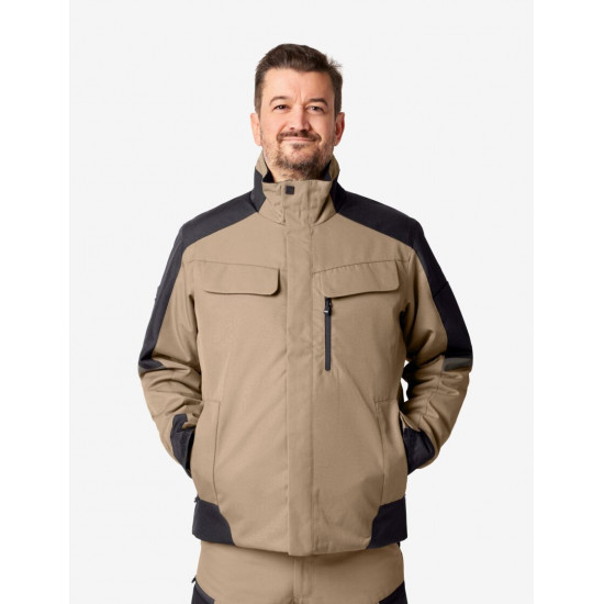 Lars, werkjas, winter, beige-zwart Lars, werkjas, winter, beige-zwart