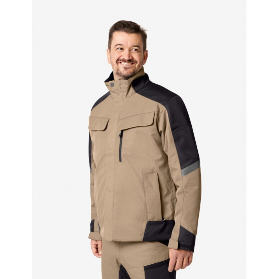 Lars, werkjas, winter, beige-zwart Lars, werkjas, winter, beige-zwart