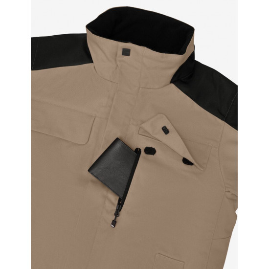 Lars, werkjas, winter, beige-zwart Lars, werkjas, winter, beige-zwart