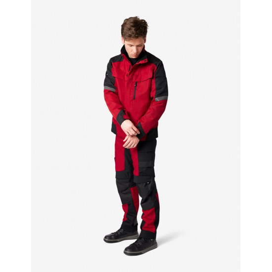 Lars, werkjas, winter, rood-zwart Lars, werkjas, winter, rood-zwart