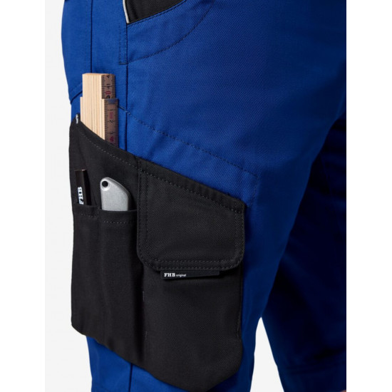 Bruno, werkbroek, korenblauw-zwart Bruno, werkbroek, korenblauw-zwart