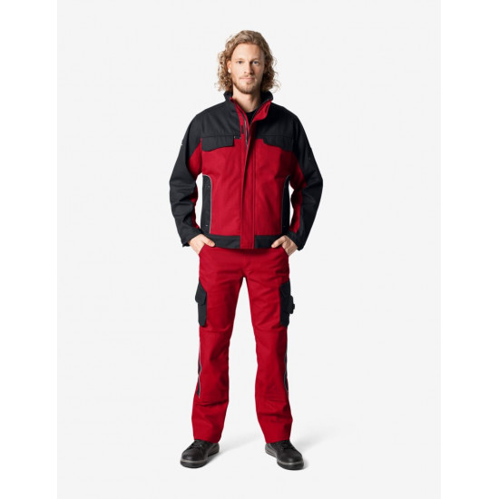 Bruno, werkbroek, rood-zwart Bruno, werkbroek, rood-zwart