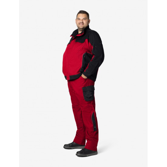 Bruno, werkbroek, rood-zwart Bruno, werkbroek, rood-zwart