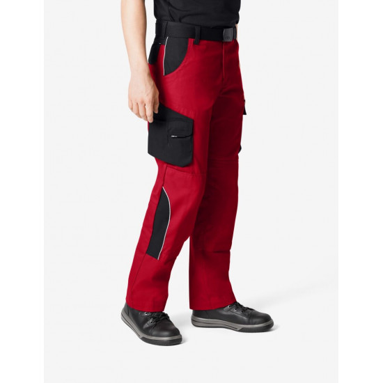 Bruno, werkbroek, rood-zwart Bruno, werkbroek, rood-zwart