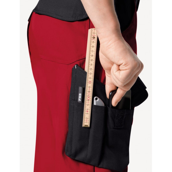 Bruno, werkbroek, rood-zwart Bruno, werkbroek, rood-zwart