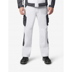 Bruno, werkbroek, wit-antraciet Bruno, werkbroek, wit-antraciet
