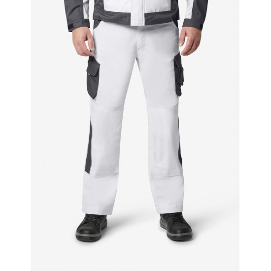 Bruno, werkbroek, wit-antraciet Bruno, werkbroek, wit-antraciet