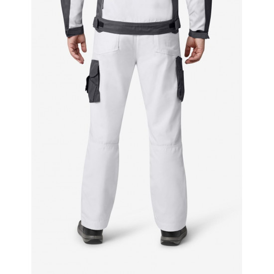 Bruno, werkbroek, wit-antraciet Bruno, werkbroek, wit-antraciet