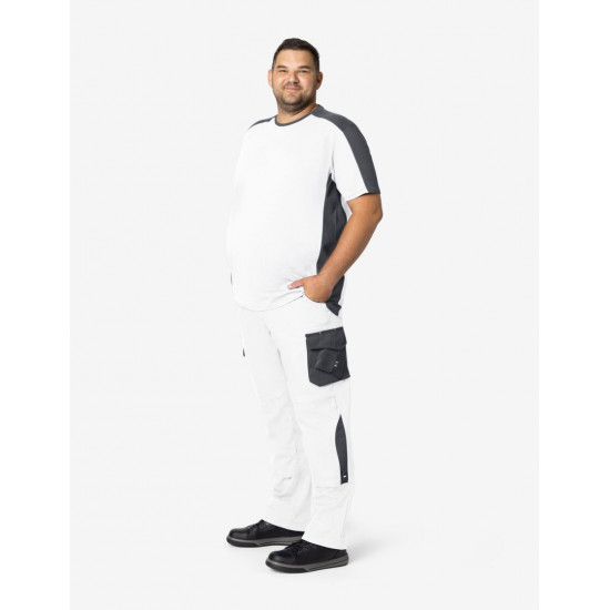 Bruno, werkbroek, wit-antraciet Bruno, werkbroek, wit-antraciet