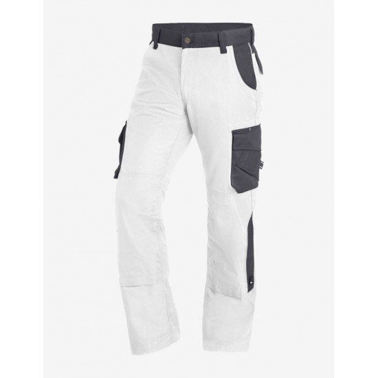 Bruno, werkbroek, wit-antraciet Bruno, werkbroek, wit-antraciet