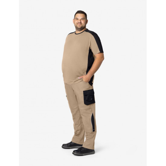 Bruno, werkbroek, beige-zwart Bruno, werkbroek, beige-zwart