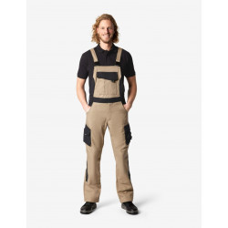 Eckhard, tuinbroek, beige-zwart Eckhard, tuinbroek, beige-zwart