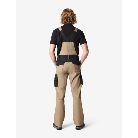 Eckhard, tuinbroek, beige-zwart Eckhard, tuinbroek, beige-zwart