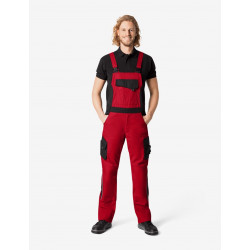 Eckhard, tuinbroek, rood-zwart Eckhard, tuinbroek, rood-zwart