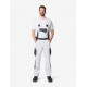 Eckhard, tuinbroek, wit-antraciet Eckhard, tuinbroek, wit-antraciet