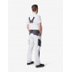 Eckhard, tuinbroek, wit-antraciet Eckhard, tuinbroek, wit-antraciet